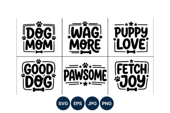 Dog Mom Lettering: Fresh Graphics & Illustrations