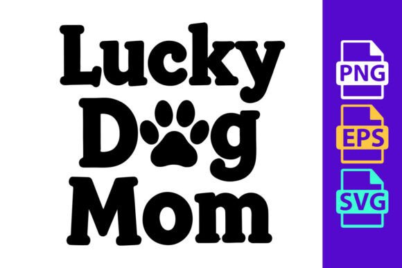 Lucky Dog Mom Embroidered Text: A Designer's Review