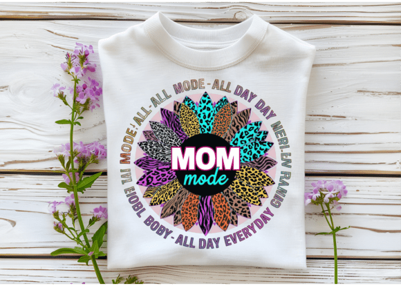 Mom Mode Leopard: Bold Graphics for T-Shirt Designs