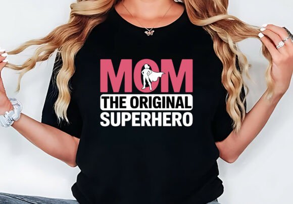 Mom Superhero Graphics for T-Shirt Designs