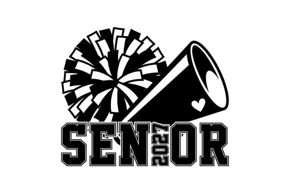 Senior 2026 Cheer Mom Spirit: Graphics for T-Shirt Designs