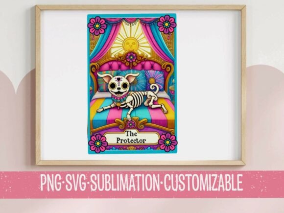 Skeleton Dog Tarot: Graphics for T-Shirt Designs