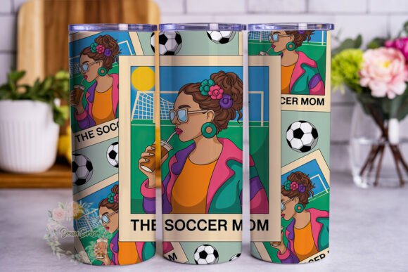 Soccer Mom Summer Vibes: Graphics for Tumbler Wraps