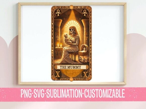 The Mummy Tarot Card: Spooky Graphics for T-Shirt Designs